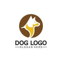 Hund Logo und Symbol Design Vektor Illustration