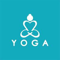 einfach Yoga Logo Symbol Vektor Design Vorlage