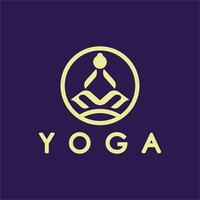 einfach Yoga Logo Symbol Vektor Design Vorlage