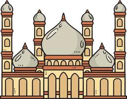 ramadan moské tecknad serie färgad ClipArt vektor
