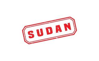 sudan stämpel sudd med grunge stil på vit bakgrund vektor