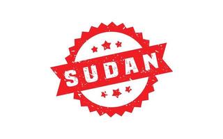 sudan stämpel sudd med grunge stil på vit bakgrund vektor