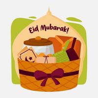 ramadan eid mubarak hindrar illustration vektor
