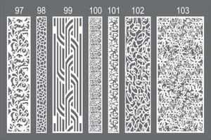 jali Design zum Laser- Schneiden und cnc Maschine. vektor