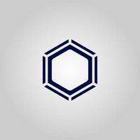 hexagon logotyp vektor