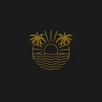 Sonne. Sommer- Logo Vektor