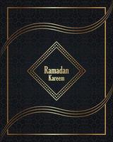 Ramadan kareem Feier islamisch Schöne Grüße Karte Design. vektor