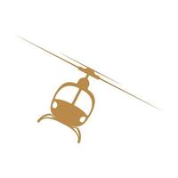 Hubschrauber Symbol Logo Design vektor