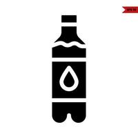 Flasche trinken Glyphe Symbol vektor