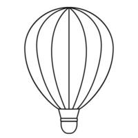 luft ballon vektor ikon. transport platt ikon