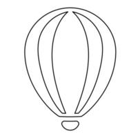 Luft Ballon Vektor Symbol. Transport eben Symbol