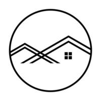 Häuser Symbol. echt Nachlass Geschäft. Haus modern einzigartig Konzept. eben Symbol. vektor