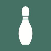 einzigartiges Bowling-Pin-Vektorsymbol vektor