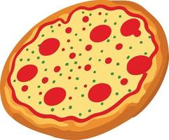 köstlich Pizza mit Tomate und Mozzarella vektor