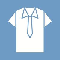 skjorta och slips vektor ikon