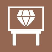 Diamant-Ausstellungsvektorsymbol vektor