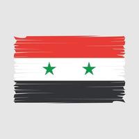 syrien flaggenbürstenvektor vektor