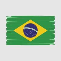 Brasilien flagga borsta vektor
