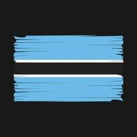 botswana flagga borsta vektor