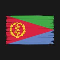 Eritrea-Flagge-Pinsel-Vektor vektor