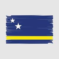 curacao flagga borsta vektor