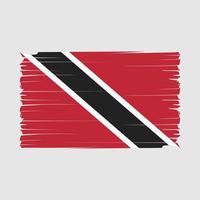 trinidad flag pinselvektor vektor