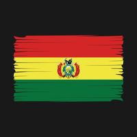 bolivia flagga borsta vektor