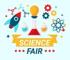 Science Fair-Konzept-Vektor vektor