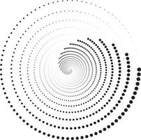 Kreis Design im Halbton, runden gepunktet Muster Vektor Illustration