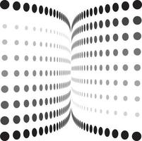 sidled fyrkant design i halvton, runda prickad mönster vektor illustration