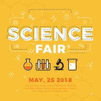 Science Fair Poster Vektor