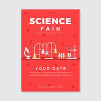 Science Fair Poster Vektor
