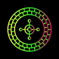 Roulette-Vektor-Symbol vektor