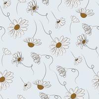 Vektor einfach Blume nahtlos Muster Design zum Textil-