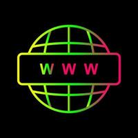 World Wide Web-Vektorsymbol vektor