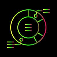 cirkeldiagram vektor ikon