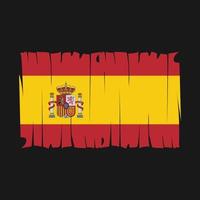 Spanien flagga vektor