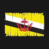 brunei flagga vektor