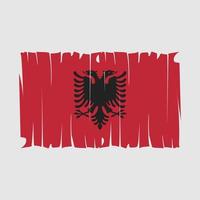 Albanien flagga vektor