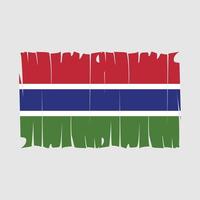 Gambia-Flaggenvektor vektor