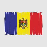 Moldawien Flaggenvektor vektor