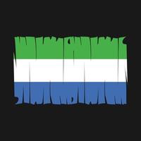 Sierra Leone Flaggenvektor vektor