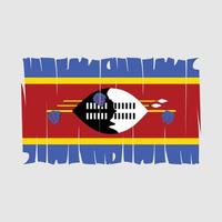 Swasiland Flagge Vektor