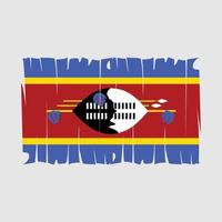 swaziland flagga vektor