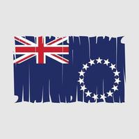 Cookinseln Flaggenvektor vektor