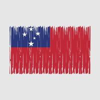 Bürste der Samoa-Flagge vektor