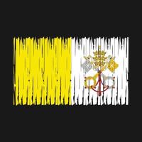 Vatikanens flagga borste vektor