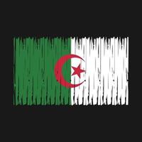 Pinsel mit algerischer Flagge vektor