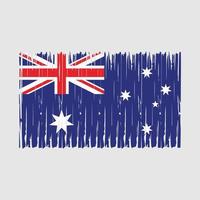 Australien Flagge Pinsel vektor