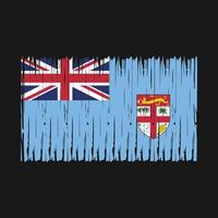 Pinsel mit Fidschi-Flagge vektor